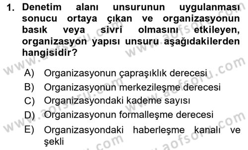 Bina ve Site Yöneticiliği Dersi 2018 - 2019 Yılı (Final) Dönem Sonu Sınav Soruları 1. Soru