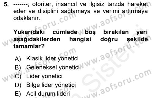 Bina ve Site Yöneticiliği Dersi 2018 - 2019 Yılı (Final) Dönem Sonu Sınav Soruları 5. Soru