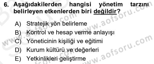 Bina ve Site Yöneticiliği Dersi 2018 - 2019 Yılı (Final) Dönem Sonu Sınav Soruları 6. Soru