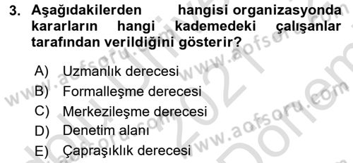 Bina ve Site Yöneticiliği Dersi 2021 - 2022 Yılı (Final) Dönem Sonu Sınav Soruları 3. Soru