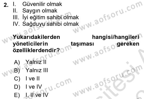 Bina ve Site Yöneticiliği Dersi 2023 - 2024 Yılı (Vize) Ara Sınav Soruları 2. Soru