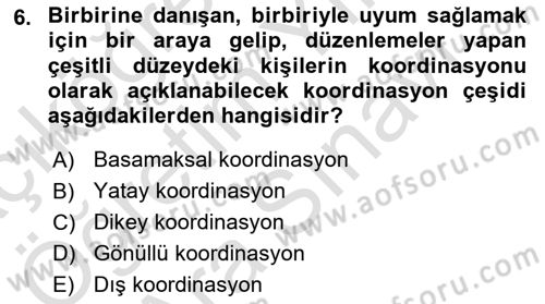 Bina ve Site Yöneticiliği Dersi 2023 - 2024 Yılı (Vize) Ara Sınav Soruları 6. Soru