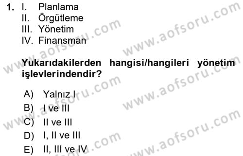Bina ve Site Yöneticiliği Dersi 2023 - 2024 Yılı (Final) Dönem Sonu Sınav Soruları 1. Soru