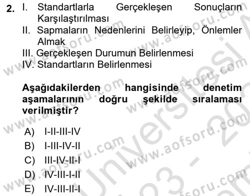 Bina ve Site Yöneticiliği Dersi 2023 - 2024 Yılı (Final) Dönem Sonu Sınav Soruları 2. Soru