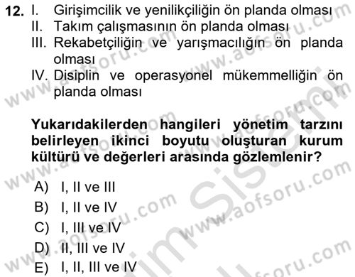 Bina ve Site Yöneticiliği Dersi 2023 - 2024 Yılı Yaz Okulu Sınav Soruları 12. Soru
