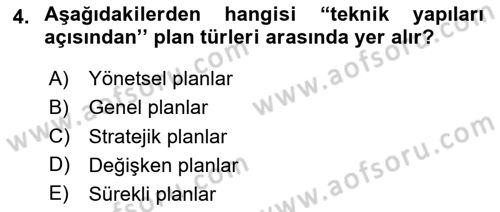 Bina ve Site Yöneticiliği Dersi 2023 - 2024 Yılı Yaz Okulu Sınav Soruları 4. Soru