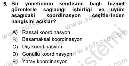 Bina ve Site Yöneticiliği Dersi 2023 - 2024 Yılı Yaz Okulu Sınav Soruları 5. Soru