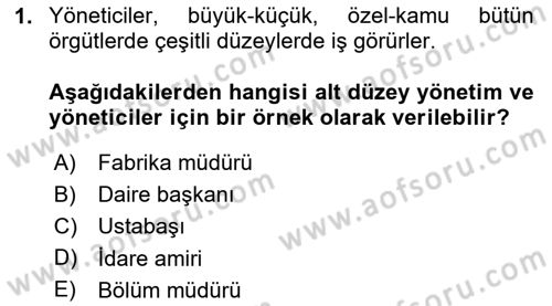 Bina ve Site Yöneticiliği Dersi 2024 - 2025 Yılı (Vize) Ara Sınav Soruları 1. Soru