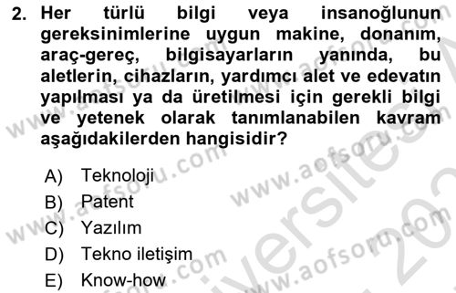 Bina ve Site Yöneticiliği Dersi 2024 - 2025 Yılı (Final) Dönem Sonu Sınav Soruları 2. Soru