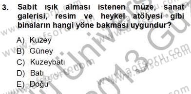 Bina ve Yapım Bilgisi Dersi 2012 - 2013 Yılı (Vize) Ara Sınav Soruları 3. Soru