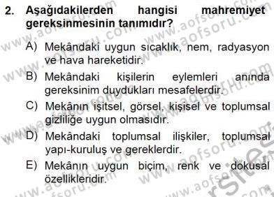 Bina ve Yapım Bilgisi Dersi 2012 - 2013 Yılı (Final) Dönem Sonu Sınav Soruları 2. Soru