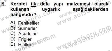 Bina ve Yapım Bilgisi Dersi 2013 - 2014 Yılı (Final) Dönem Sonu Sınav Soruları 9. Soru