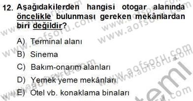Bina ve Yapım Bilgisi Dersi Ara Sınavı Deneme Sınav Soruları 12. Soru