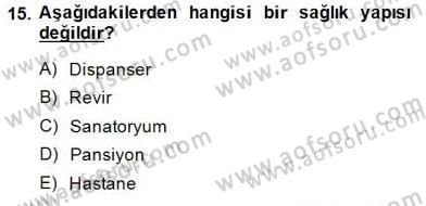 Bina ve Yapım Bilgisi Dersi Ara Sınavı Deneme Sınav Soruları 15. Soru