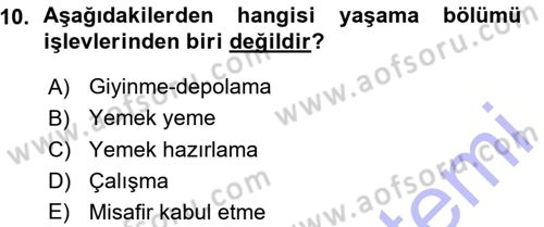 Bina ve Yapım Bilgisi Dersi 2015 - 2016 Yılı (Vize) Ara Sınav Soruları 10. Soru