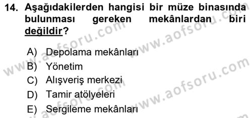 Bina ve Yapım Bilgisi Dersi 2015 - 2016 Yılı (Vize) Ara Sınav Soruları 14. Soru