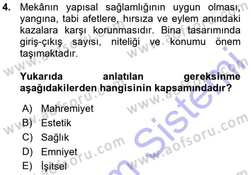 Bina ve Yapım Bilgisi Dersi 2015 - 2016 Yılı (Vize) Ara Sınav Soruları 4. Soru