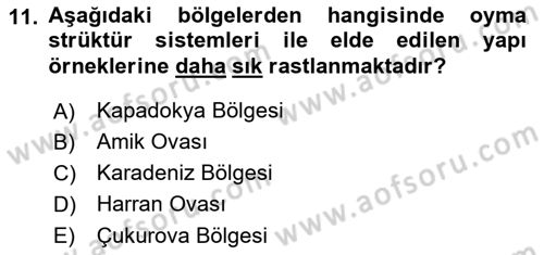 Bina ve Yapım Bilgisi Dersi 2015 - 2016 Yılı (Final) Dönem Sonu Sınav Soruları 11. Soru