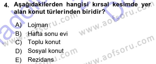Bina ve Yapım Bilgisi Dersi 2015 - 2016 Yılı (Final) Dönem Sonu Sınav Soruları 4. Soru
