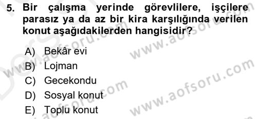 Bina ve Yapım Bilgisi Dersi 2015 - 2016 Yılı Tek Ders Sınav Soruları 5. Soru