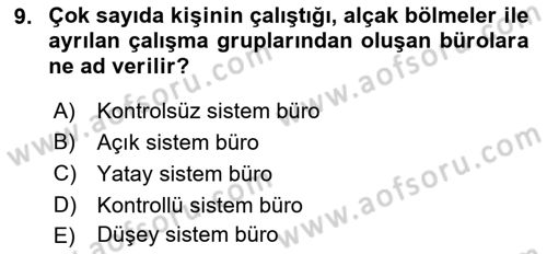 Bina ve Yapım Bilgisi Dersi 2016 - 2017 Yılı 3 Ders Sınav Soruları 9. Soru