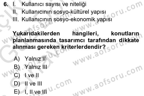 Bina ve Yapım Bilgisi Dersi 2016 - 2017 Yılı (Vize) Ara Sınav Soruları 6. Soru