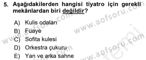 Bina ve Yapım Bilgisi Dersi 2016 - 2017 Yılı (Final) Dönem Sonu Sınav Soruları 5. Soru