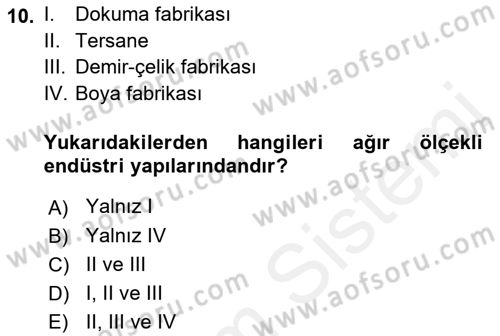 Bina ve Yapım Bilgisi Dersi 2017 - 2018 Yılı 3 Ders Sınav Soruları 10. Soru