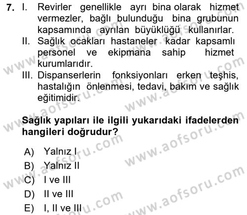 Bina ve Yapım Bilgisi Dersi 2017 - 2018 Yılı 3 Ders Sınav Soruları 7. Soru