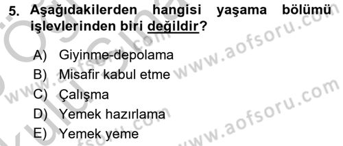 Bina ve Yapım Bilgisi Dersi 2018 - 2019 Yılı Yaz Okulu Sınav Soruları 5. Soru