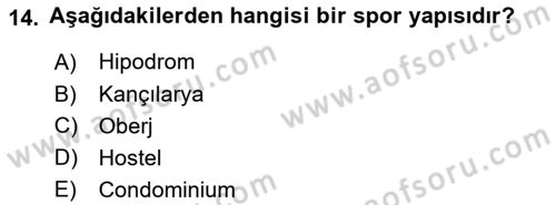 Bina ve Yapım Bilgisi Dersi 2019 - 2020 Yılı (Vize) Ara Sınav Soruları 14. Soru