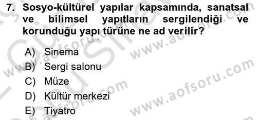 Bina ve Yapım Bilgisi Dersi 2021 - 2022 Yılı (Final) Dönem Sonu Sınav Soruları 7. Soru