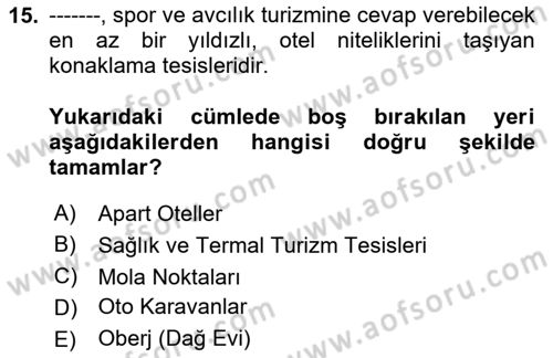Bina ve Yapım Bilgisi Dersi 2025 - 2026 Yılı (Vize) Ara Sınav Soruları 15. Soru