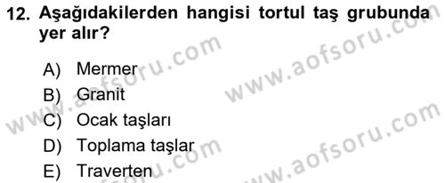 Bina ve Yapım Bilgisi Dersi 2025 - 2026 Yılı (Final) Dönem Sonu Sınav Soruları 12. Soru