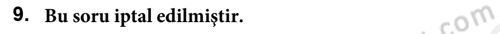Emlak Finans ve Emlak Değerleme Dersi 2018 - 2019 Yılı (Vize) Ara Sınav Soruları 9. Soru