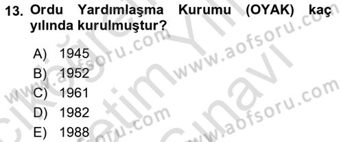 Emlak Finans ve Emlak Değerleme Dersi 2024 - 2025 Yılı (Vize) Ara Sınav Soruları 13. Soru