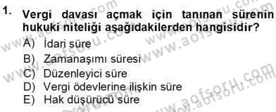 Gayrimenkullerde Vergilendirme Dersi 2012 - 2013 Yılı (Vize) Ara Sınav Soruları 1. Soru