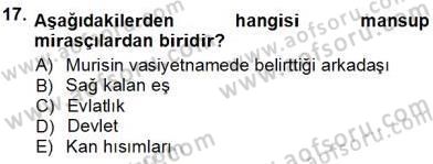 Gayrimenkullerde Vergilendirme Dersi Ara Sınavı Deneme Sınav Soruları 17. Soru