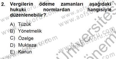 Gayrimenkullerde Vergilendirme Dersi 2012 - 2013 Yılı (Final) Dönem Sonu Sınav Soruları 2. Soru
