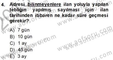Gayrimenkullerde Vergilendirme Dersi 2013 - 2014 Yılı (Vize) Ara Sınav Soruları 4. Soru