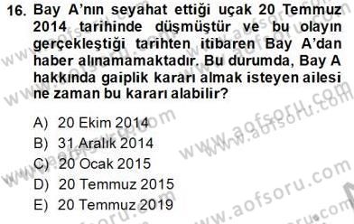 Gayrimenkullerde Vergilendirme Dersi 2014 - 2015 Yılı (Vize) Ara Sınav Soruları 16. Soru