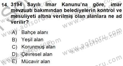 Gayrimenkullerde Vergilendirme Dersi 2015 - 2016 Yılı (Final) Dönem Sonu Sınav Soruları 14. Soru