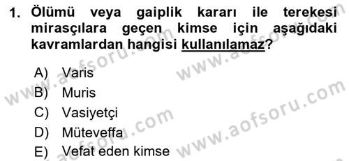 Gayrimenkullerde Vergilendirme Dersi 2022 - 2023 Yılı (Final) Dönem Sonu Sınav Soruları 1. Soru