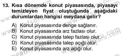 Gayrimenkul Yönetiminde Mesleki Etik Dersi 2012 - 2013 Yılı (Vize) Ara Sınav Soruları 13. Soru