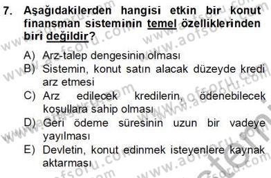 Gayrimenkul Yönetiminde Mesleki Etik Dersi 2012 - 2013 Yılı (Final) Dönem Sonu Sınav Soruları 7. Soru