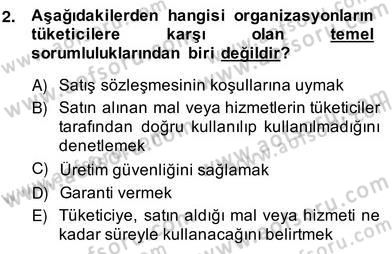 Gayrimenkul Yönetiminde Mesleki Etik Dersi 2013 - 2014 Yılı (Vize) Ara Sınav Soruları 2. Soru