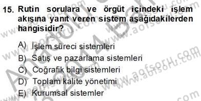 Gayrimenkul Yönetiminde Mesleki Etik Dersi 2013 - 2014 Yılı (Final) Dönem Sonu Sınav Soruları 15. Soru