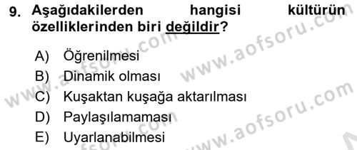 Emlak Pazarlaması Dersi 2024 - 2025 Yılı (Vize) Ara Sınav Soruları 9. Soru