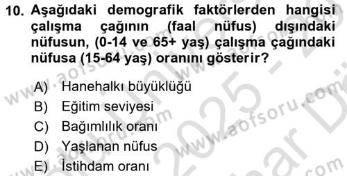 Emlak Pazarlaması Dersi 2025 - 2026 Yılı (Vize) Ara Sınav Soruları 10. Soru