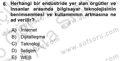 Emlak Pazarlaması Dersi 2025 - 2026 Yılı (Vize) Ara Sınav Soruları 6. Soru
